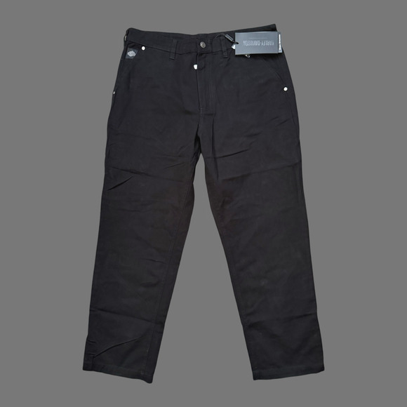 Harley-Davidson Milwaukee Pant Black Beauty 38x30 NWT Workwear Twill Pants - Picture 4 of 8